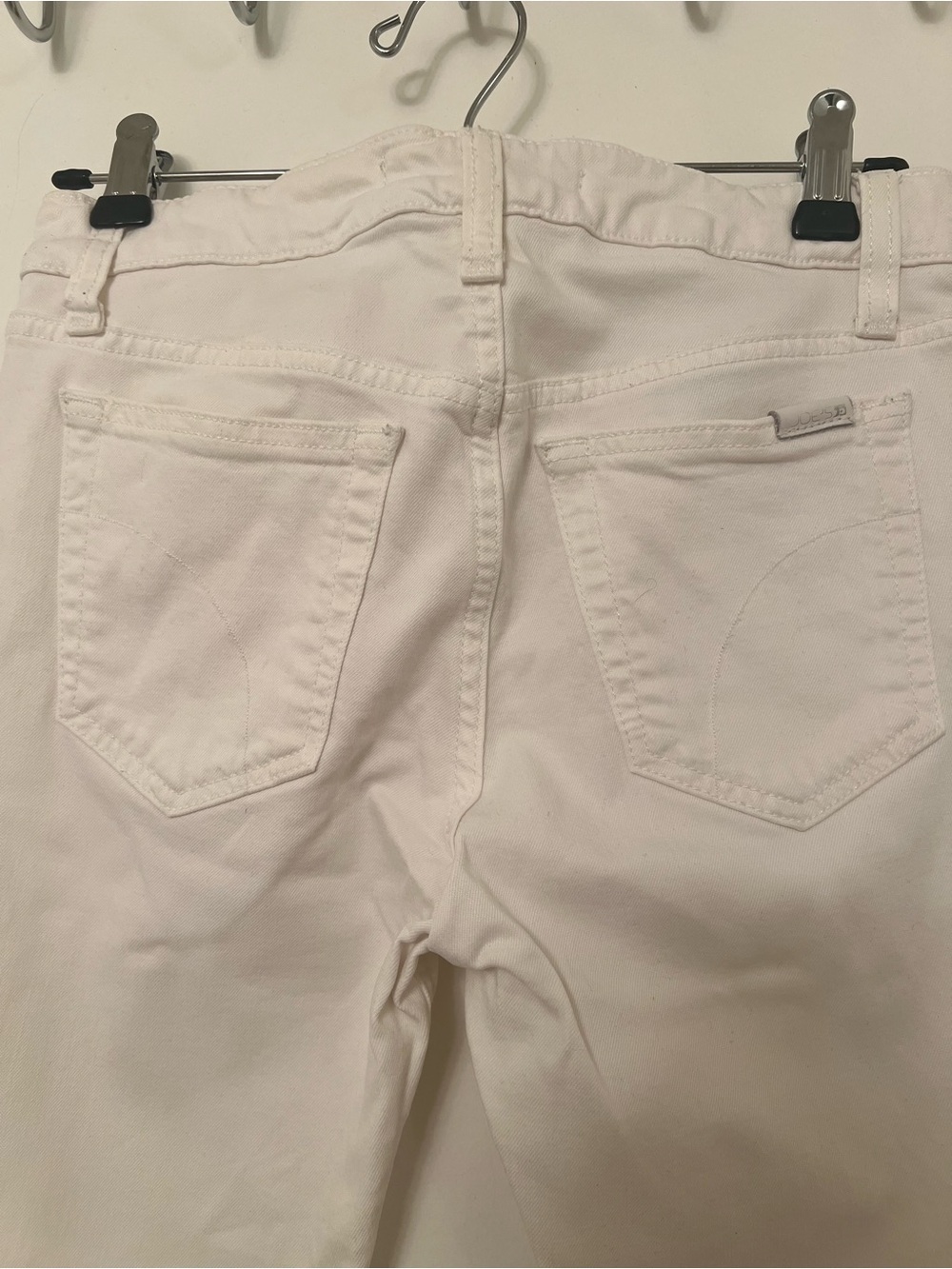 Joe’s Jeans Mid‑Rise Skinny Ankle – Cream/White, Size 26 - Picture 7 of 8